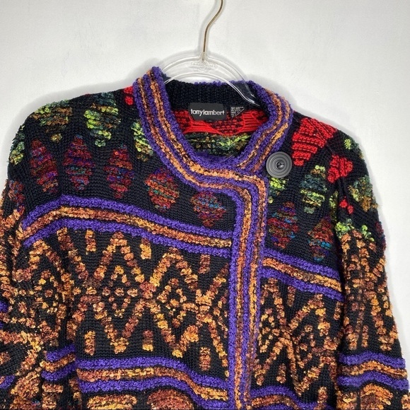 Colourful Vintage Tony Lambert Cardigan - Picture 2 of 13